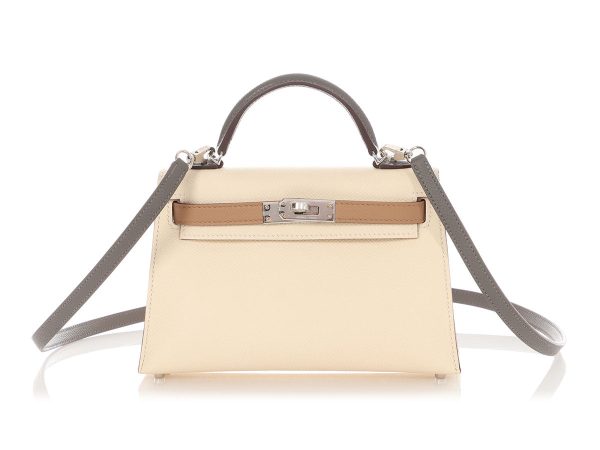 Hermès Mini Tricolor Epsom Kelly 20