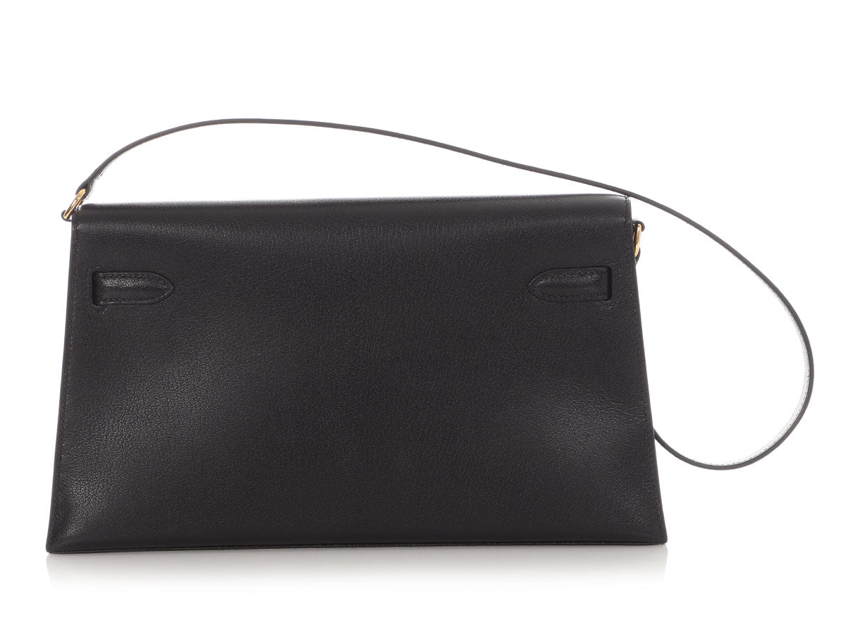 Hermès Noir Chèvre Kelly Elan - Image 5