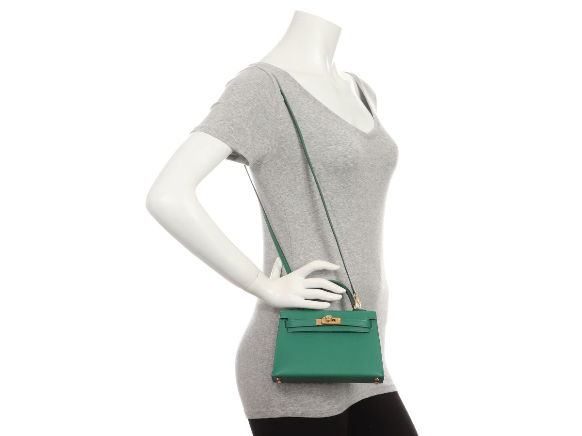 Hermès Mini Vert Vertigo Epsom Kelly 20 - Image 12