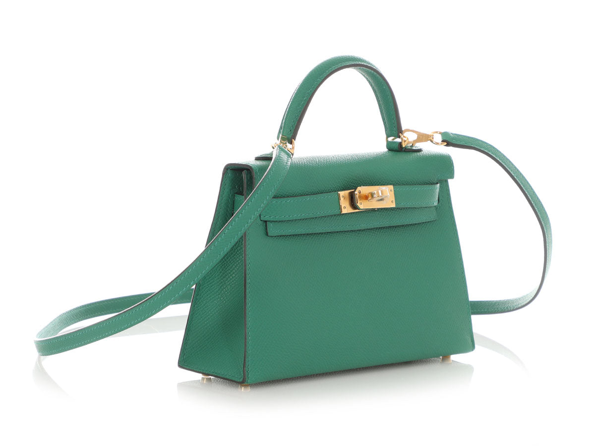 Hermès Mini Vert Vertigo Epsom Kelly 20 - Image 6