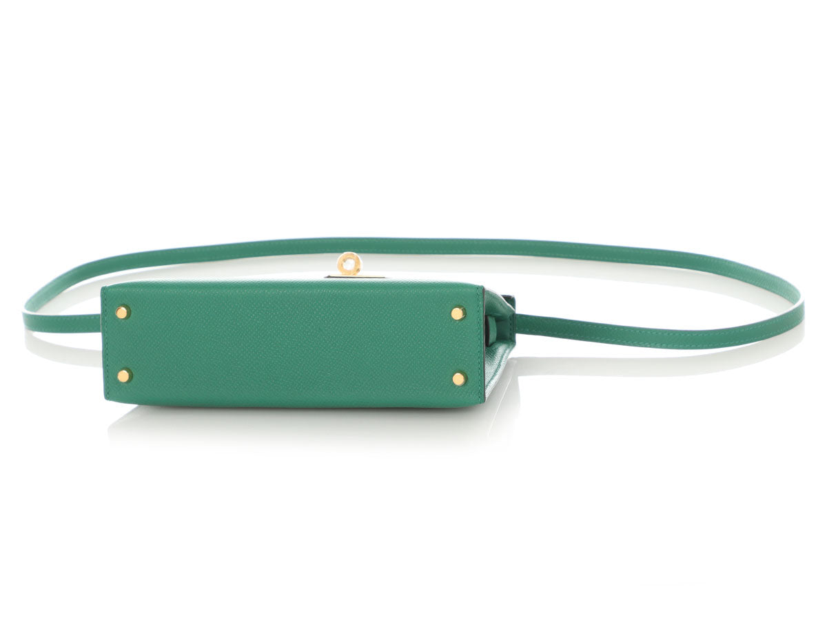 Hermès Mini Vert Vertigo Epsom Kelly 20 - Image 7