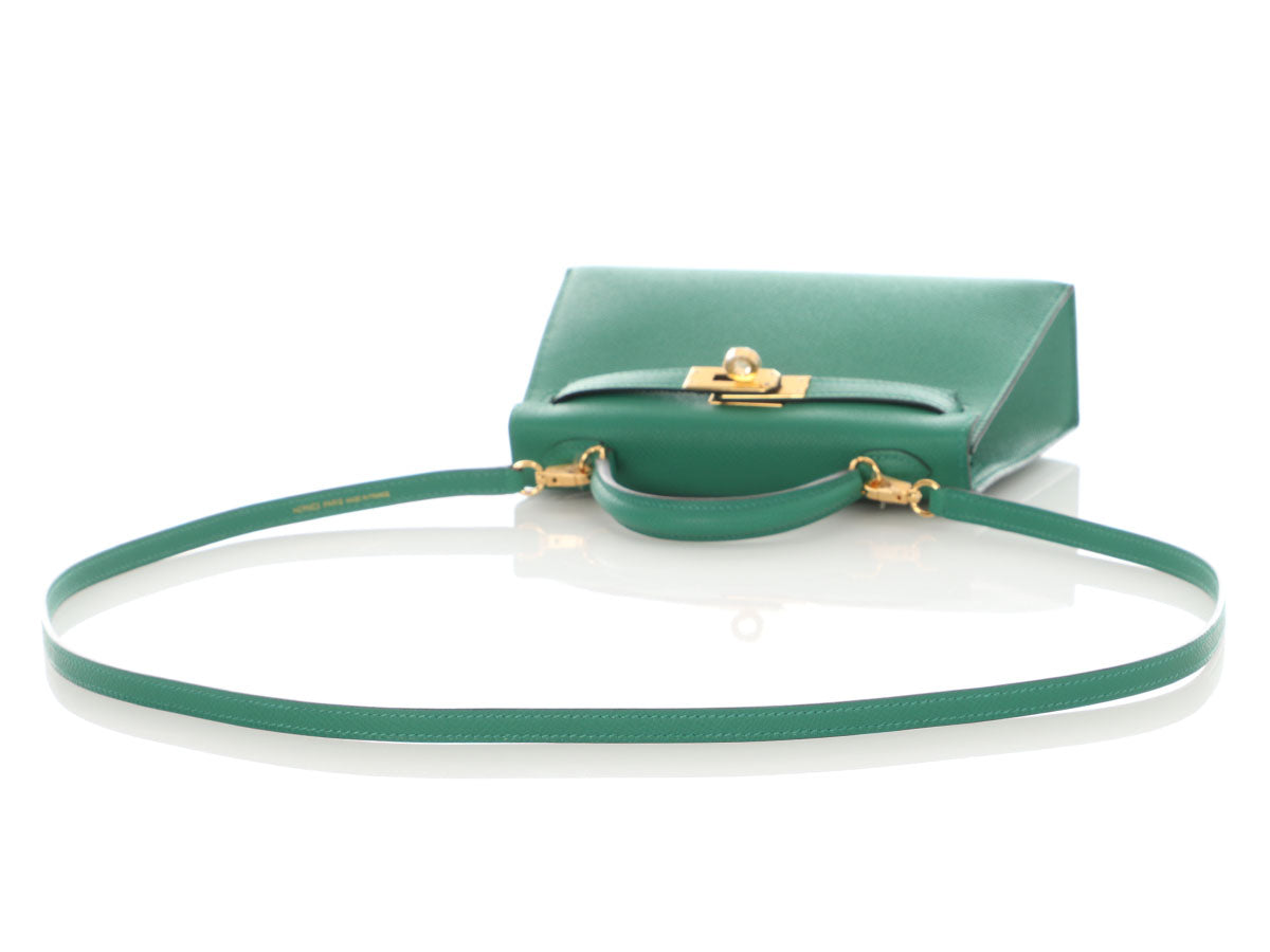 Hermès Mini Vert Vertigo Epsom Kelly 20 - Image 8