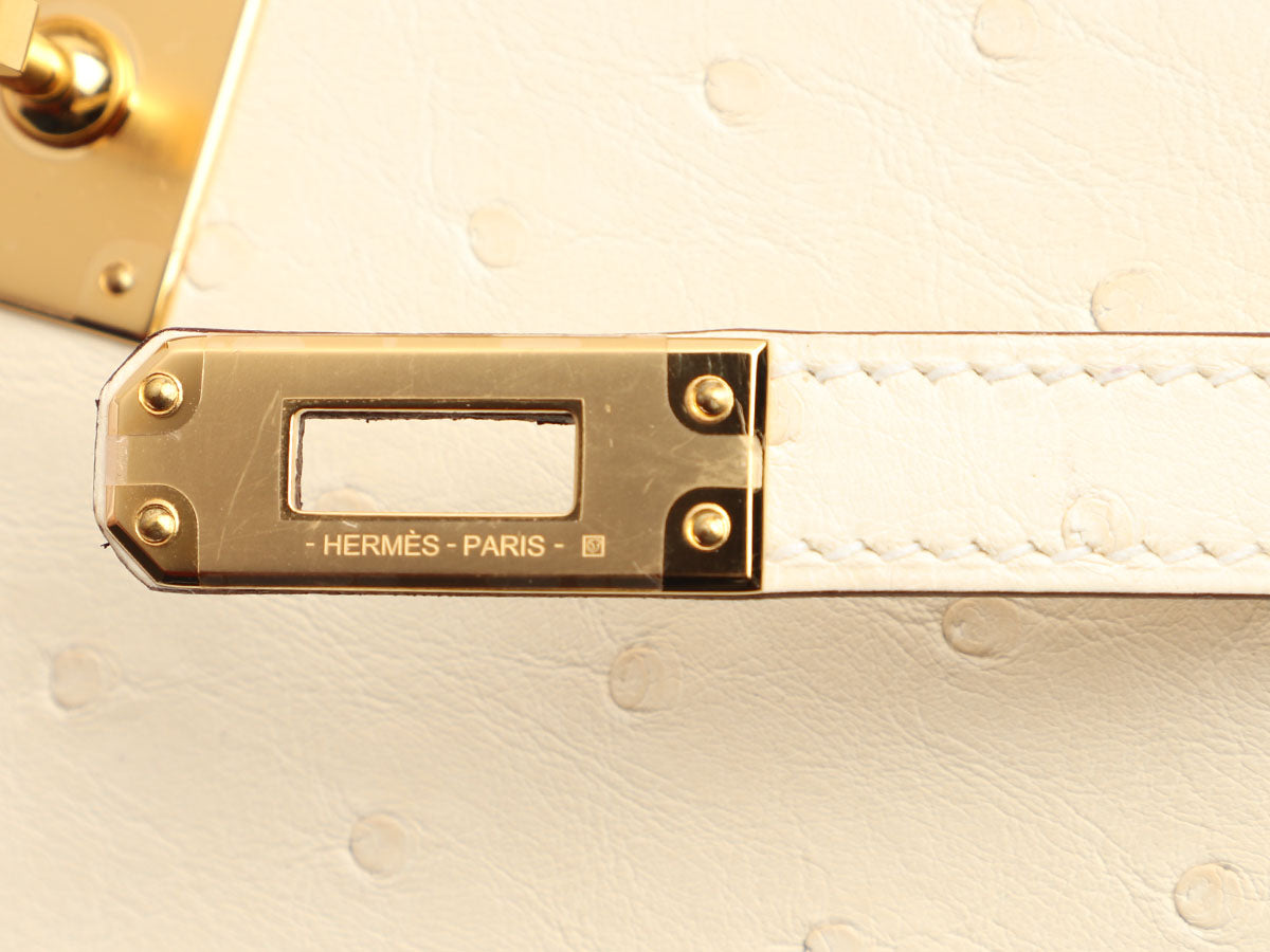 Hermès Nata Ostrich Kelly Pochette - Image 10
