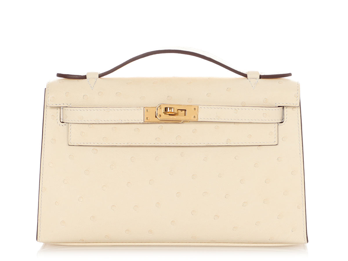 Hermès Nata Ostrich Kelly Pochette - Image 2