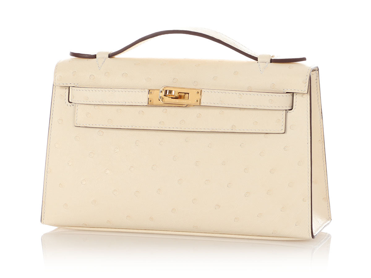 Hermès Nata Ostrich Kelly Pochette - Image 3