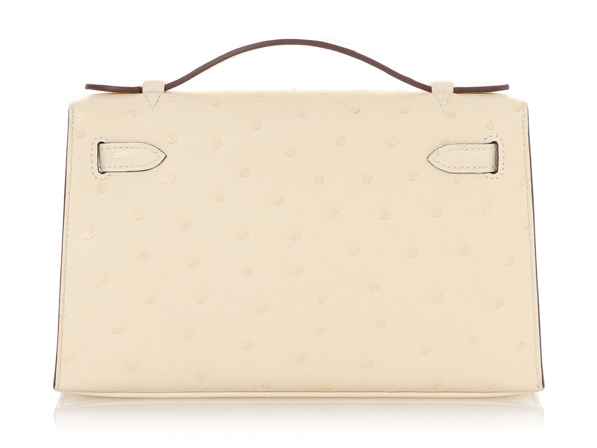 Hermès Nata Ostrich Kelly Pochette - Image 5