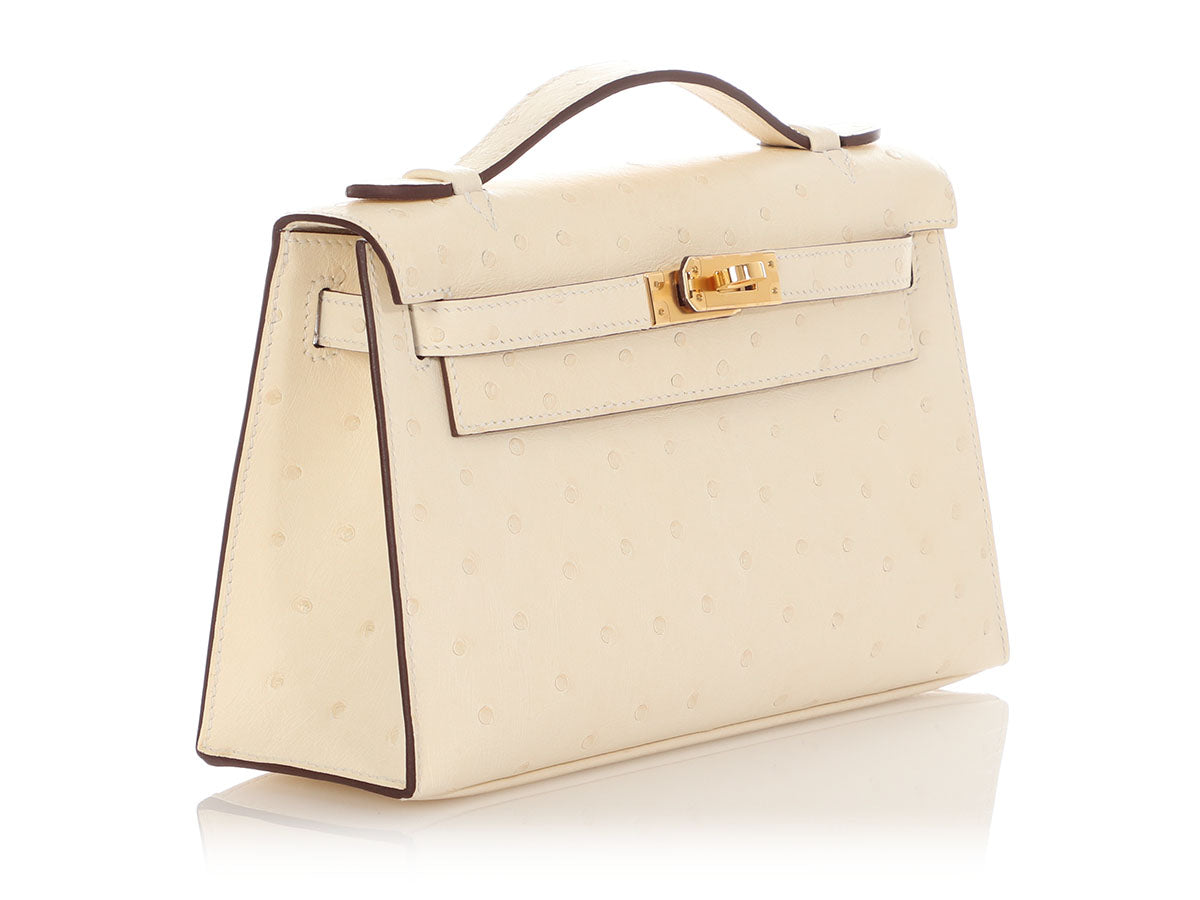 Hermès Nata Ostrich Kelly Pochette - Image 6