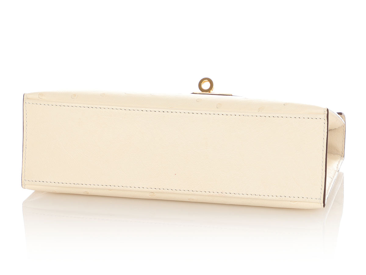 Hermès Nata Ostrich Kelly Pochette - Image 7