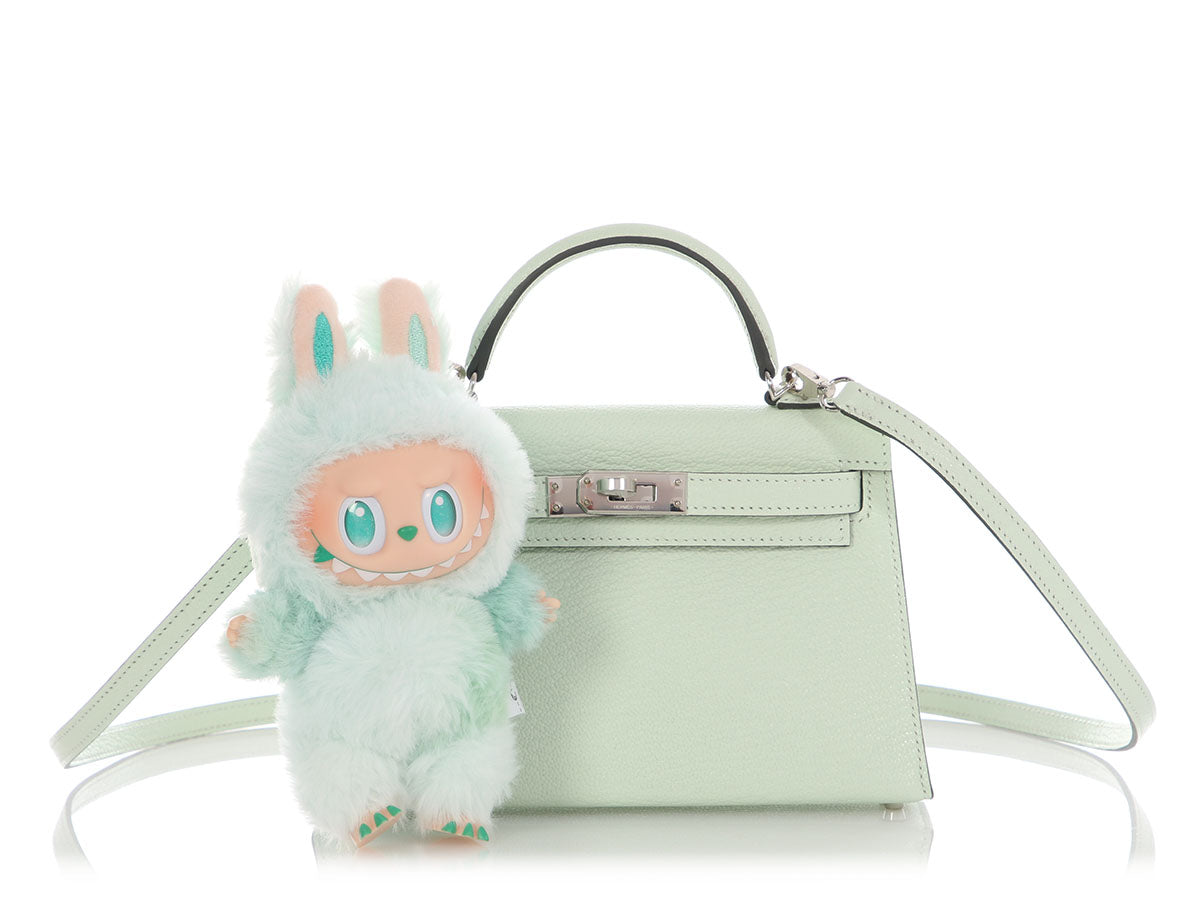 Hermès Mini Vert Fizz Chèvre Kelly 20