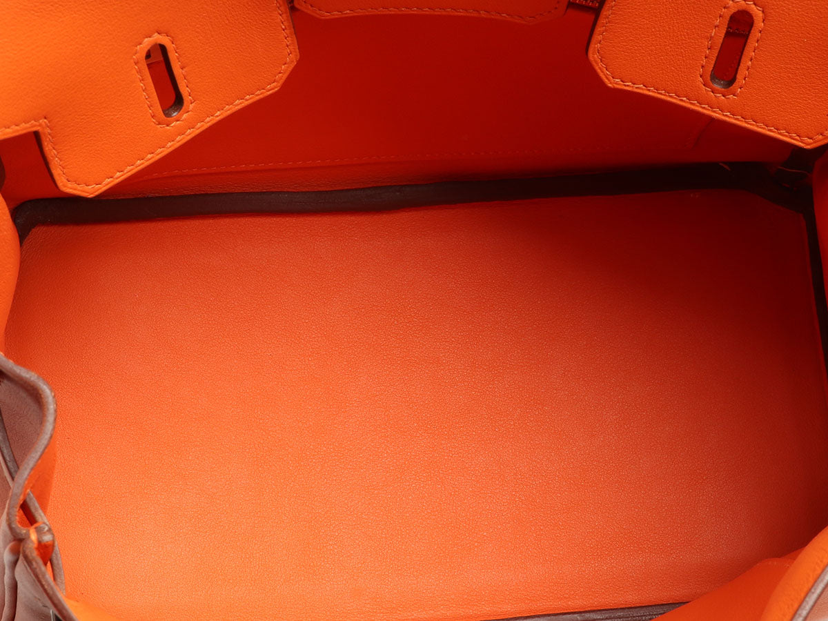 Hermès Orange Swift Birkin 25 - Image 10