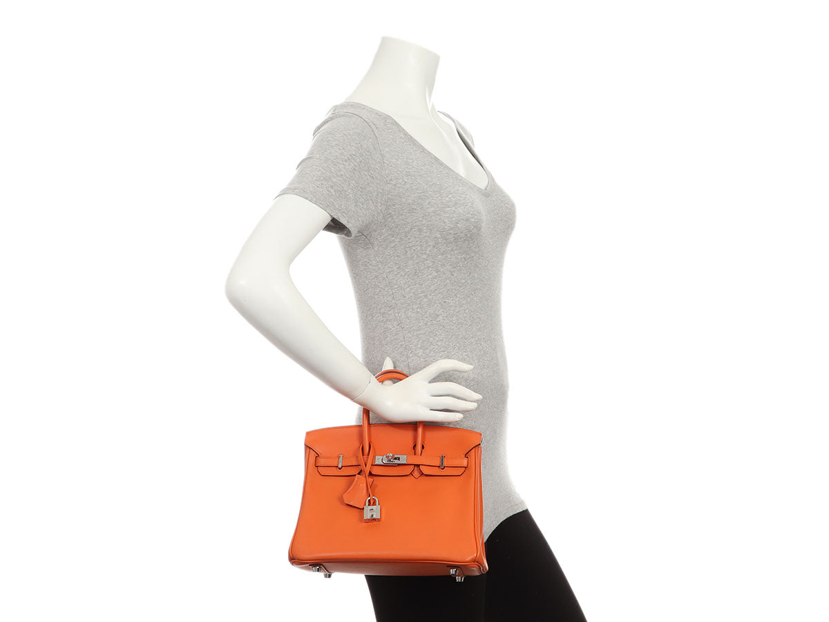 Hermès Orange Swift Birkin 25 - Image 11