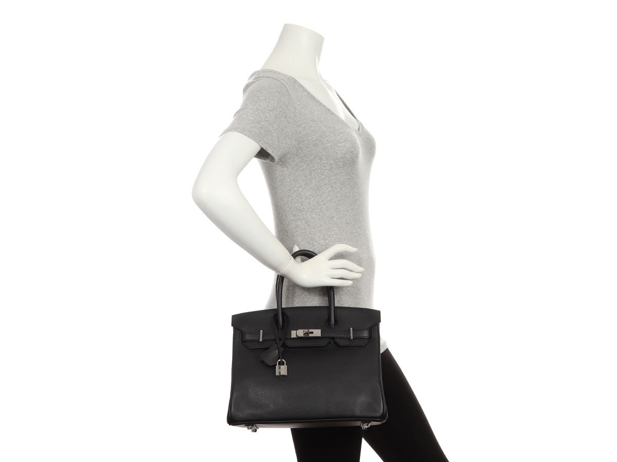 Hermès Black Epsom Birkin 30 - Image 11