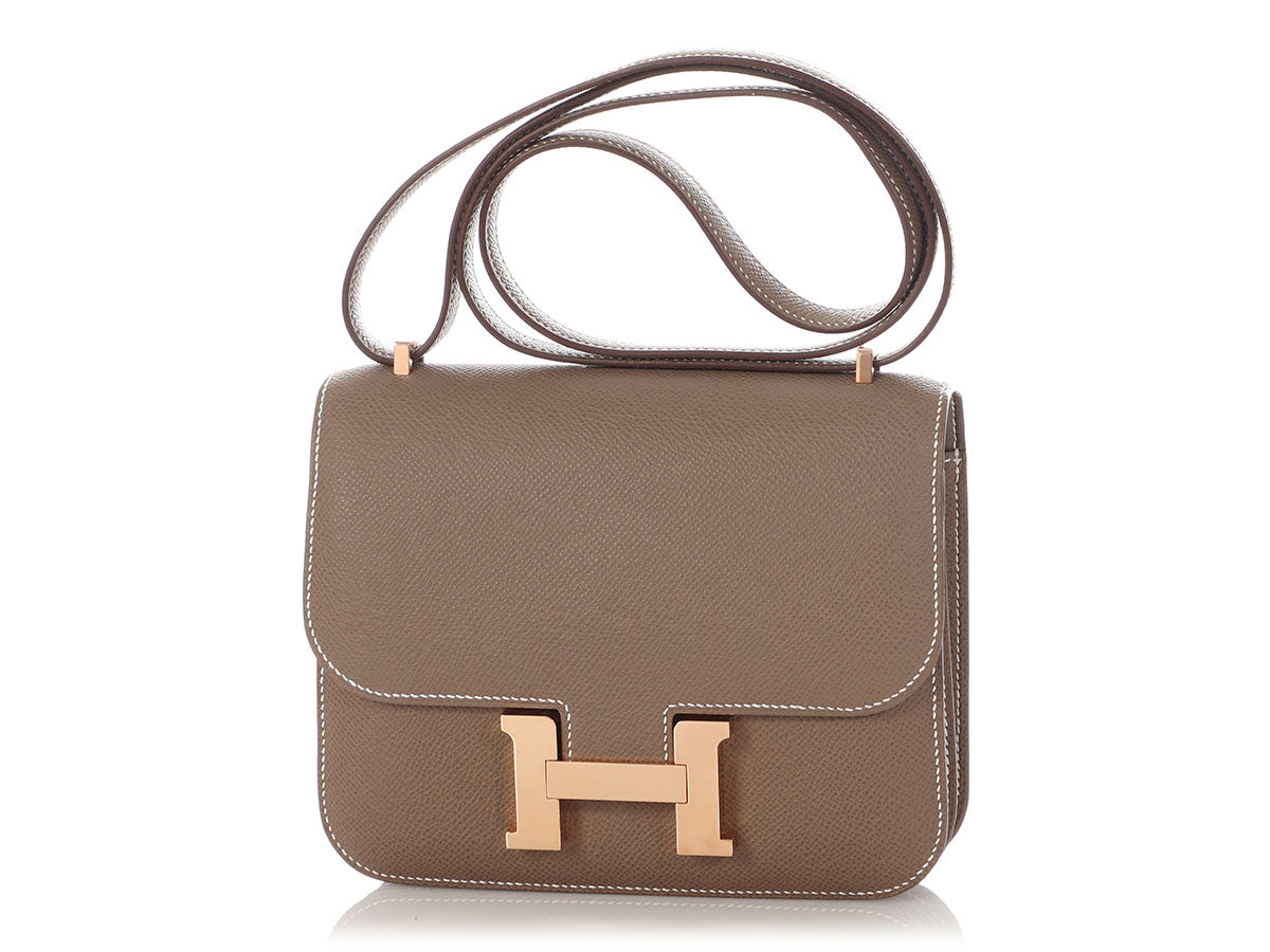 Hermès Etoupe Epsom Constance Mirror 18 - Image 2