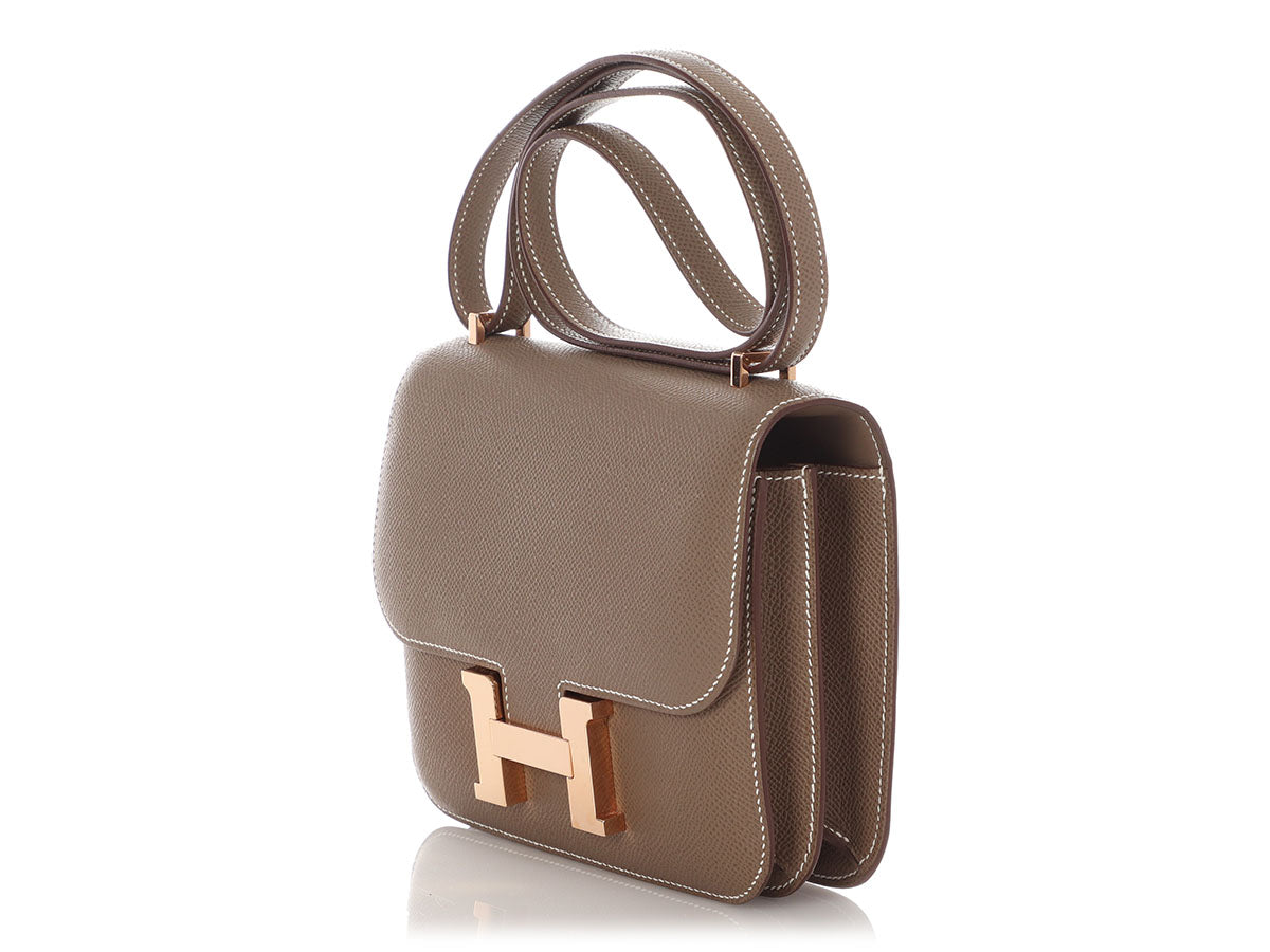 Hermès Etoupe Epsom Constance Mirror 18 - Image 3