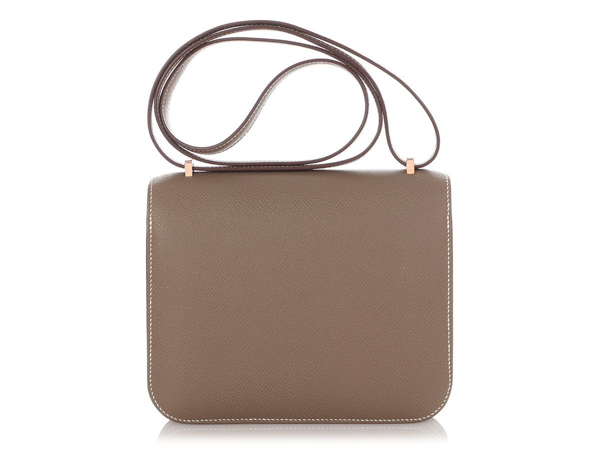 Hermès Etoupe Epsom Constance Mirror 18 - Image 4