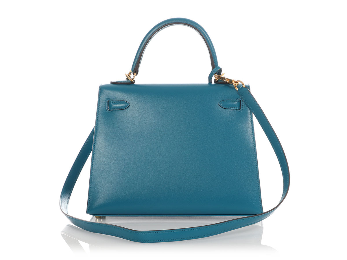 Hermès Bleu Izmir Tadelakt Kelly 25 - Image 4