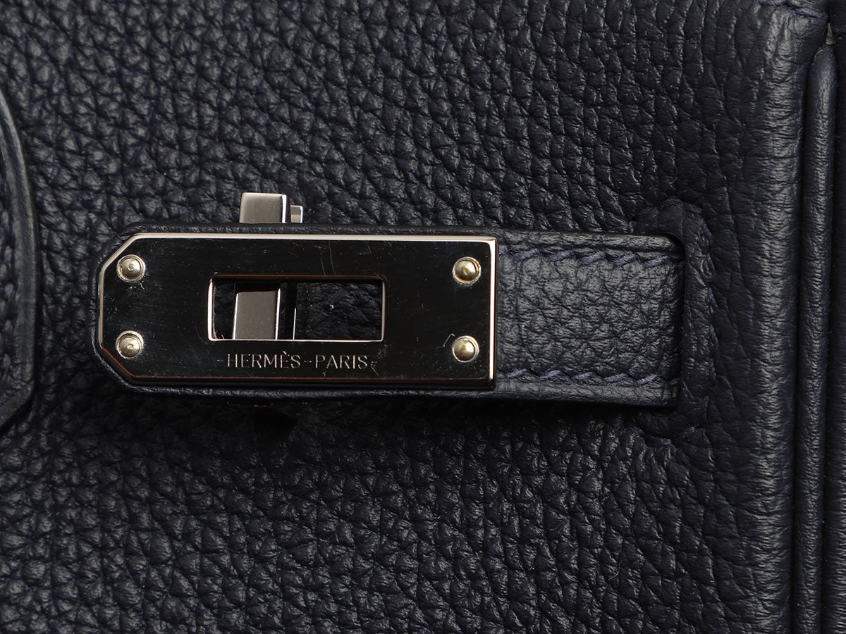 Hermès Bleu Nuit Togo Birkin 25 - Image 9