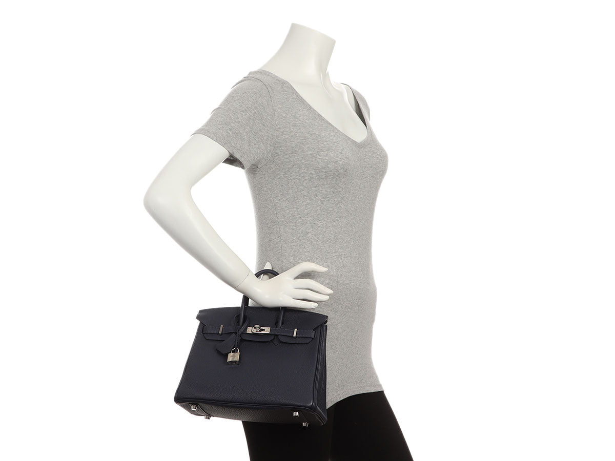 Hermès Bleu Nuit Togo Birkin 25 - Image 11
