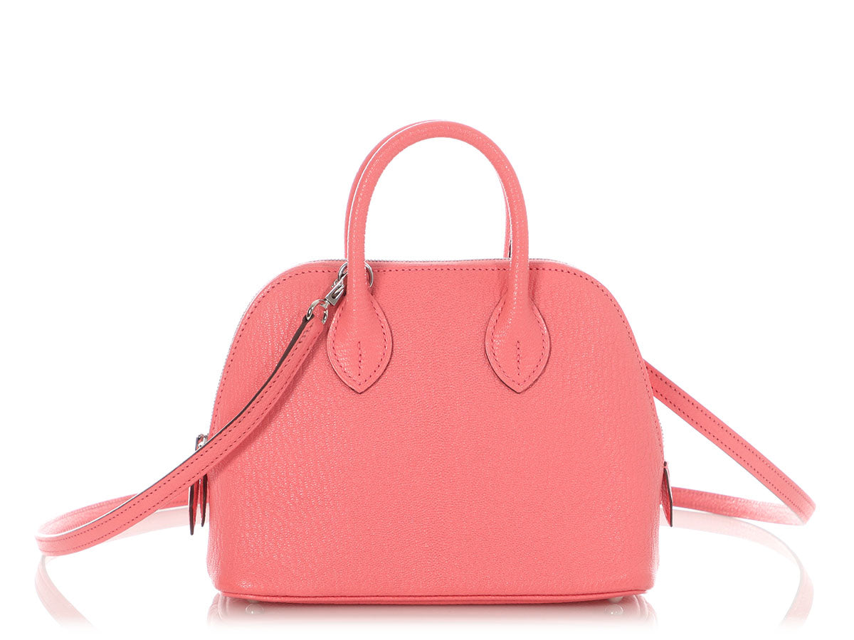 Hermès Mini Chèvre Rose Azalée Bolide 1923