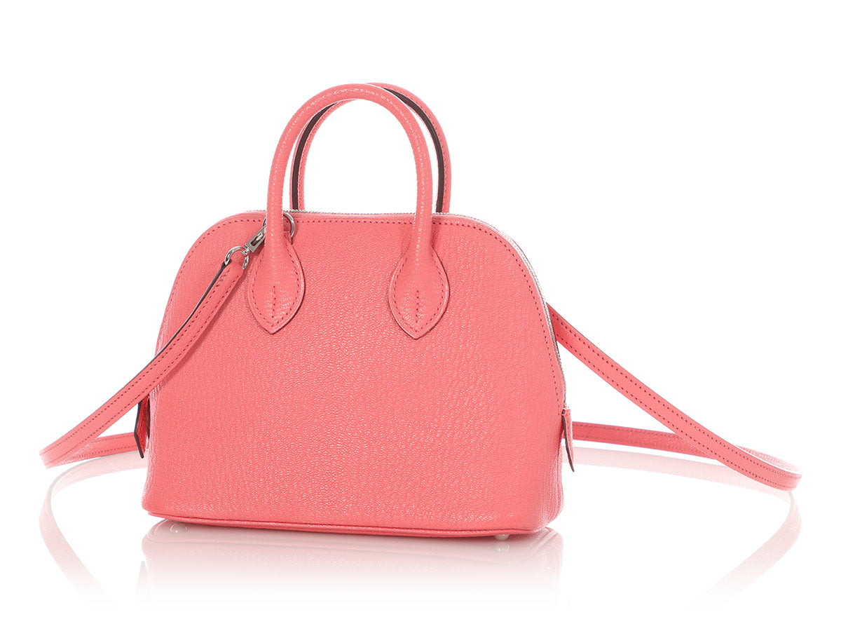 Hermès Mini Chèvre Rose Azalée Bolide 1923 - Image 2