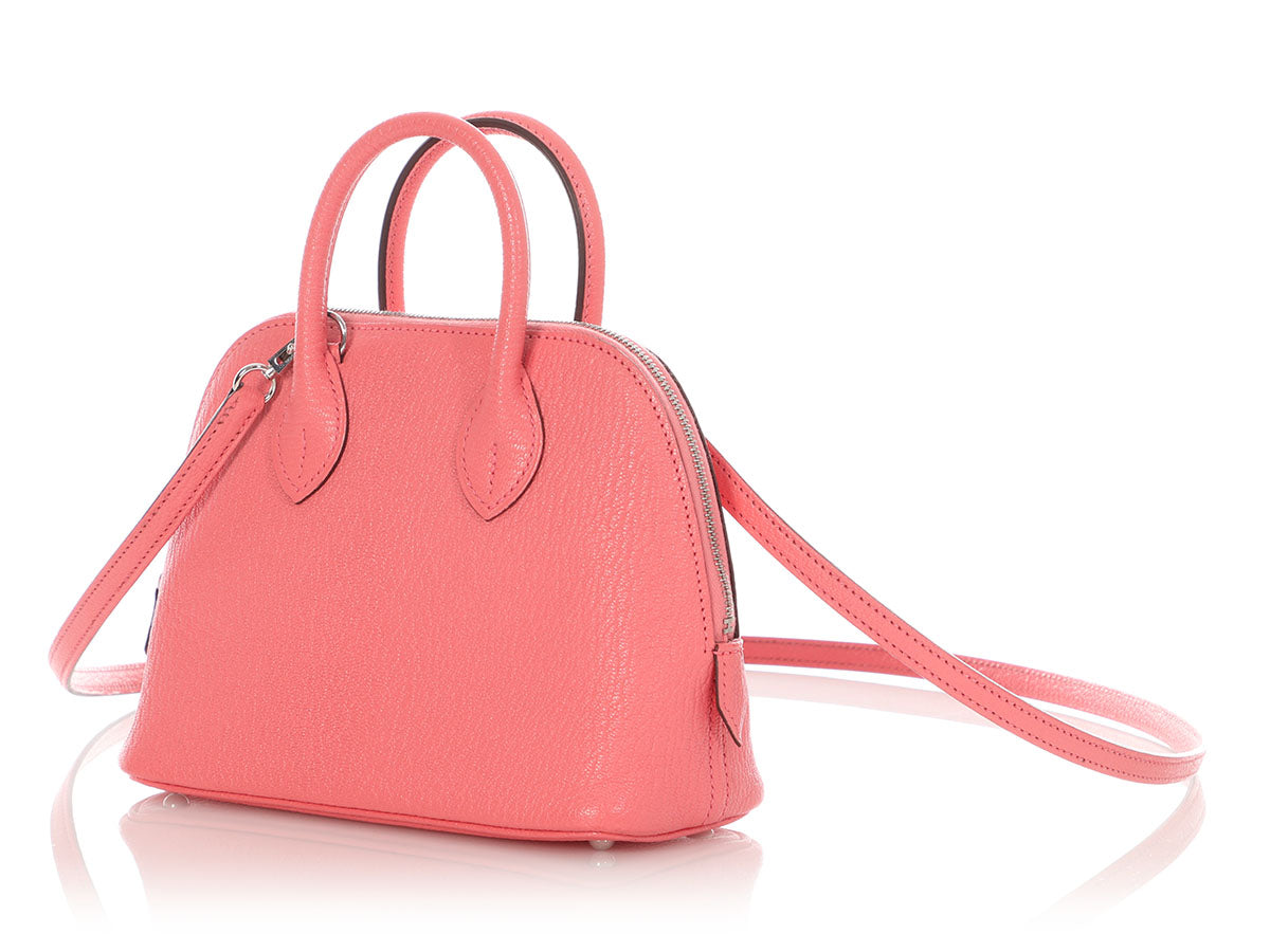 Hermès Mini Chèvre Rose Azalée Bolide 1923 - Image 3