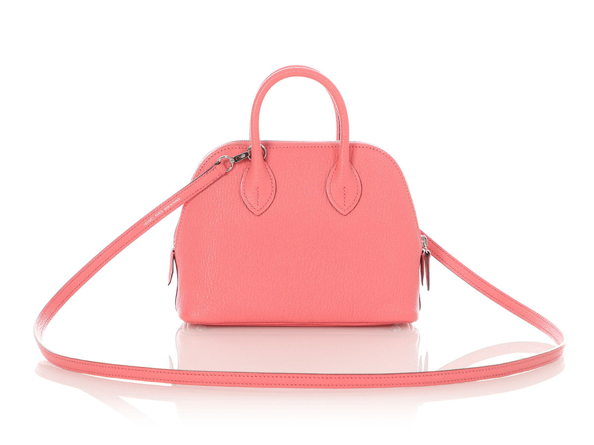 Hermès Mini Chèvre Rose Azalée Bolide 1923 - Image 4