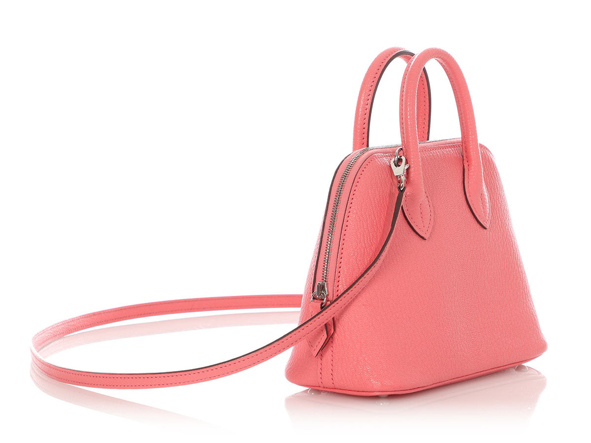 Hermès Mini Chèvre Rose Azalée Bolide 1923 - Image 5