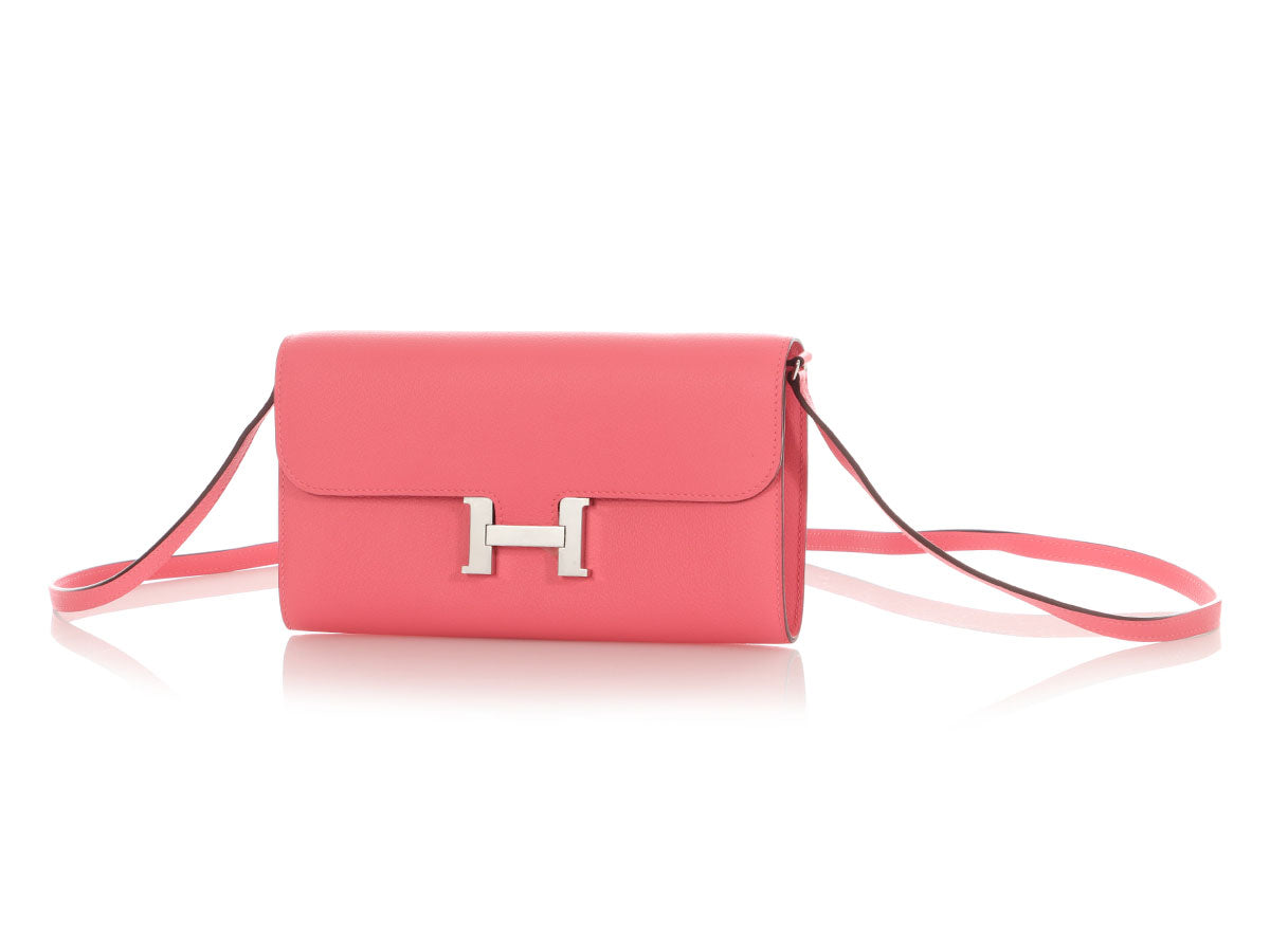Hermès Rose Azalée Chèvre Constance to Go - Image 2