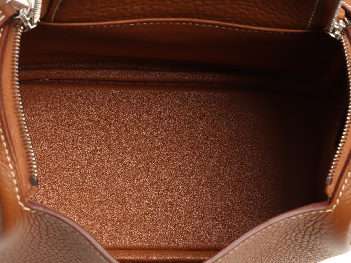 Hermès Mini Gold Clémence Lindy 20 - Image 10