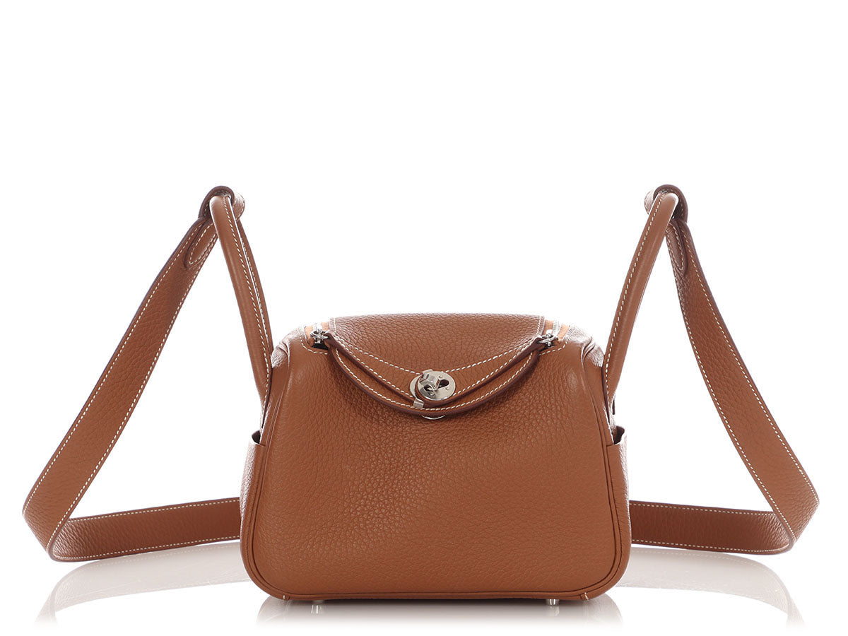 Hermès Mini Gold Clémence Lindy 20 - Image 2