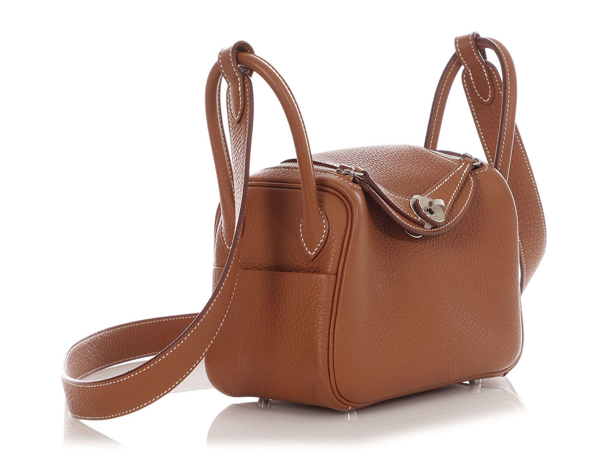 Hermès Mini Gold Clémence Lindy 20 - Image 6