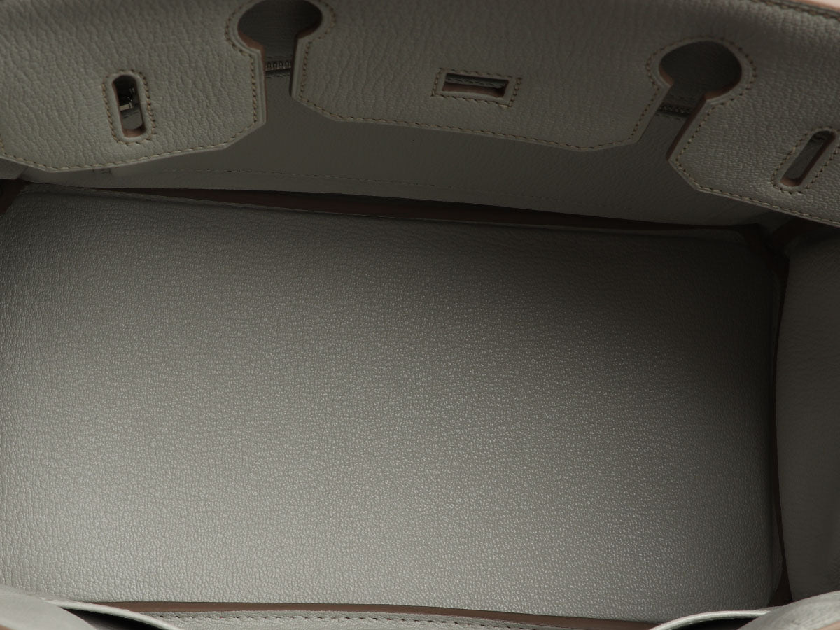 Hermès SO Gris Perle Chèvre Birkin 30 - Image 10
