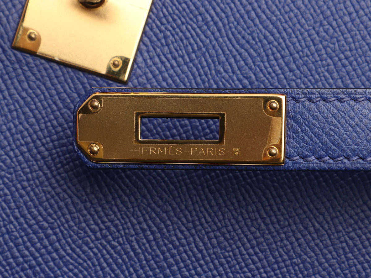 Hermès Bleu Electrique Epsom Kelly 28 - Image 9