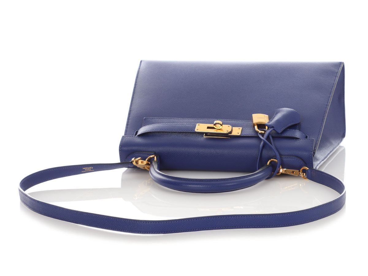 Hermès Bleu Electrique Epsom Kelly 28 - Image 7