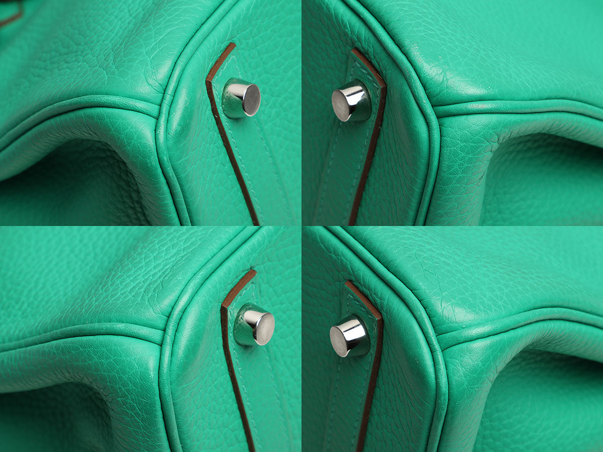 Hermès Menthe Clémence Birkin 30 - Image 8