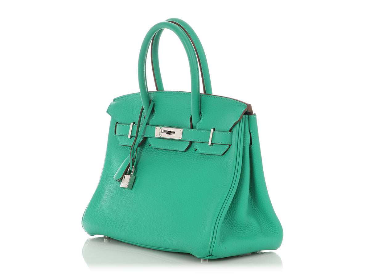 Hermès Menthe Clémence Birkin 30 - Image 3