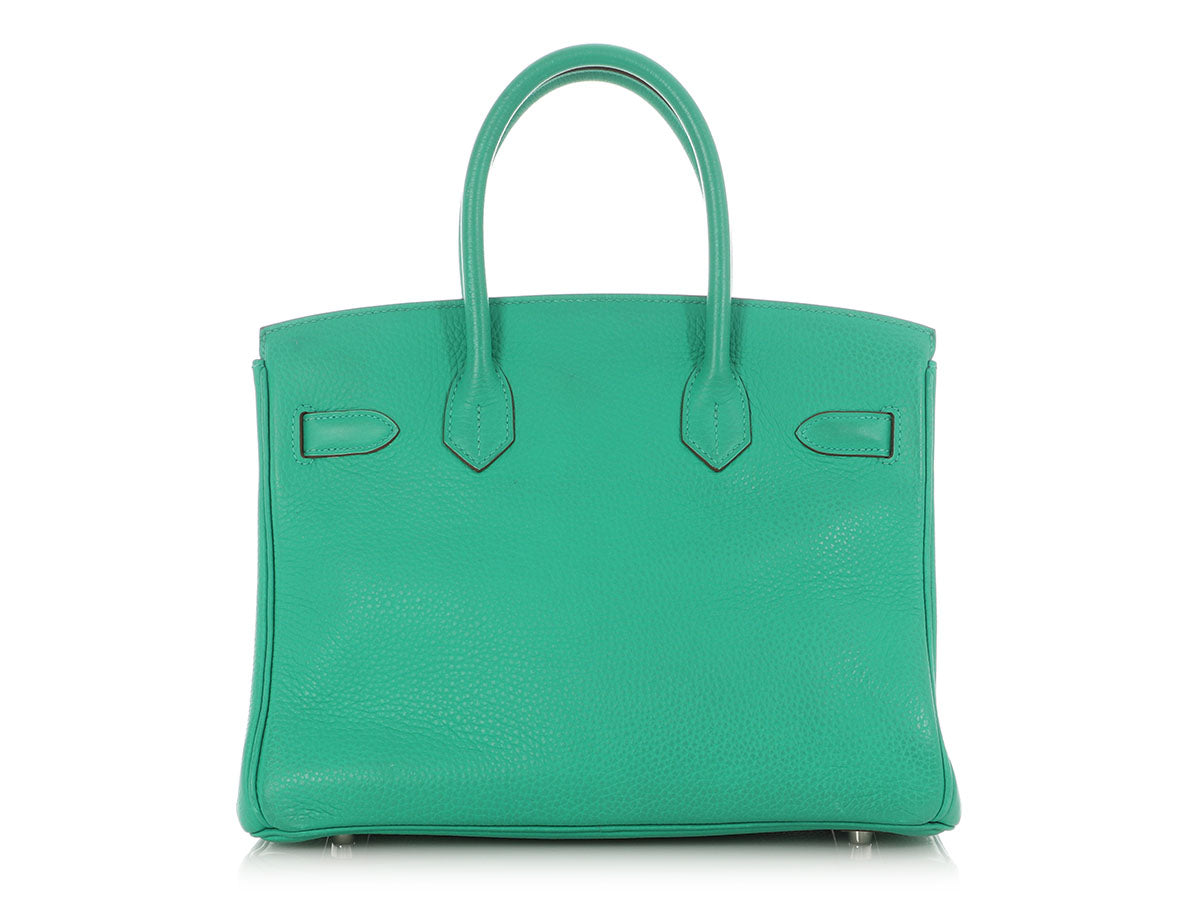 Hermès Menthe Clémence Birkin 30 - Image 4