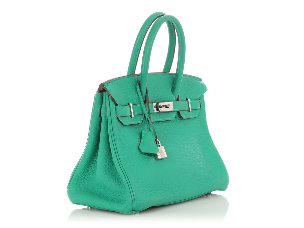 Hermès Menthe Clémence Birkin 30 - Image 5