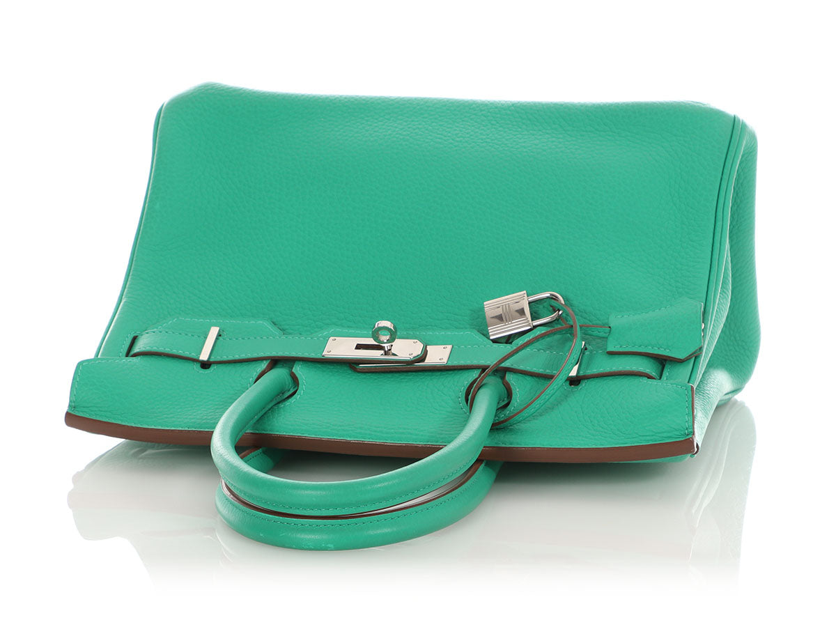 Hermès Menthe Clémence Birkin 30 - Image 7