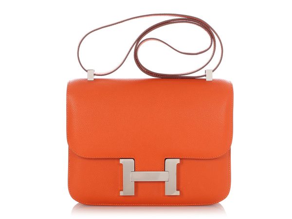 Hermès Orange Epsom Constance 23