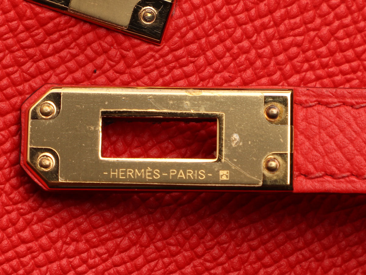 Hermès Rouge de Coeur Epsom Kelly 25 - Image 8