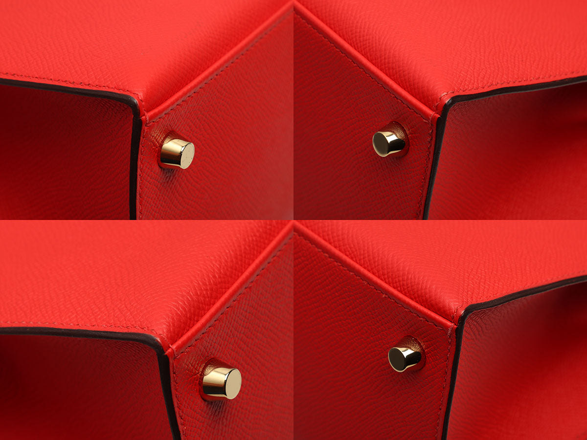 Hermès Rouge de Coeur Epsom Kelly 25 - Image 9