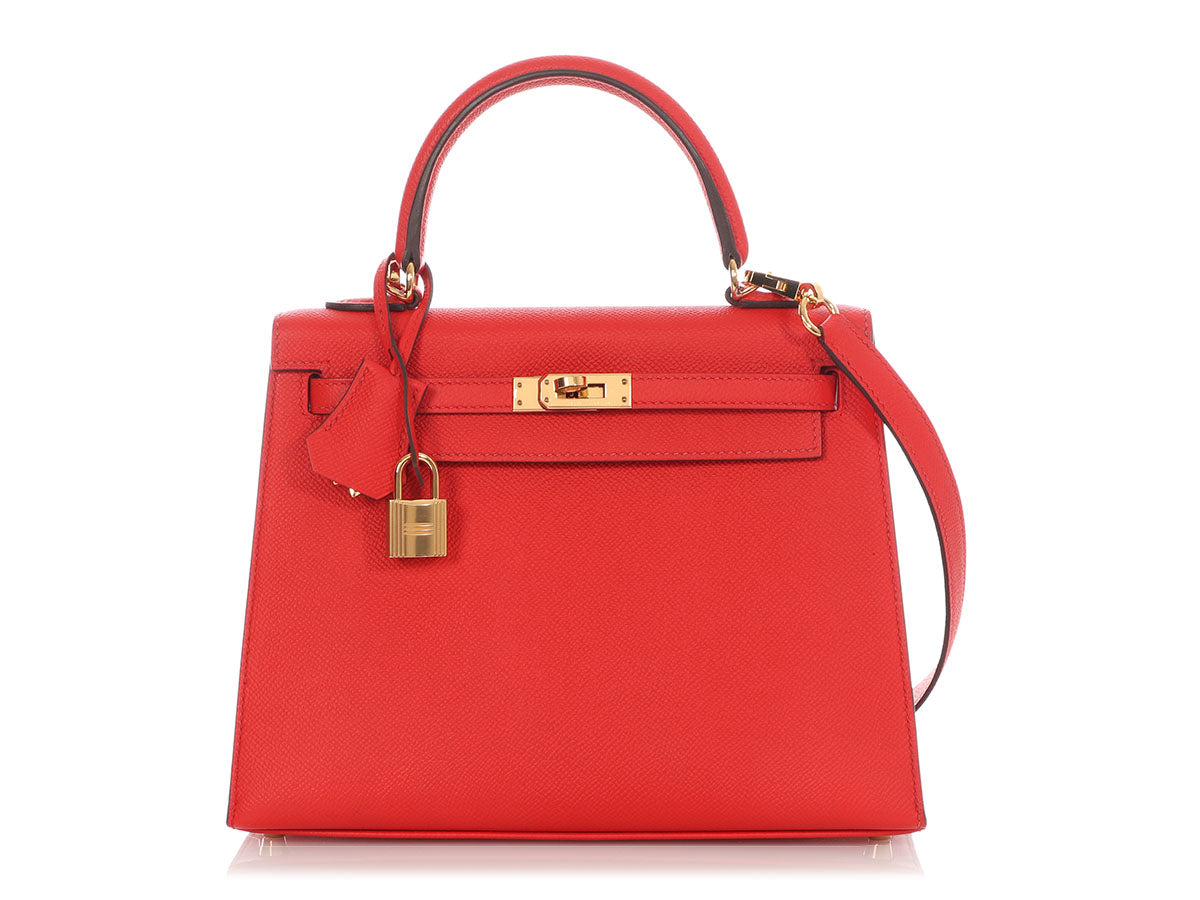 Hermès Rouge de Coeur Epsom Kelly 25