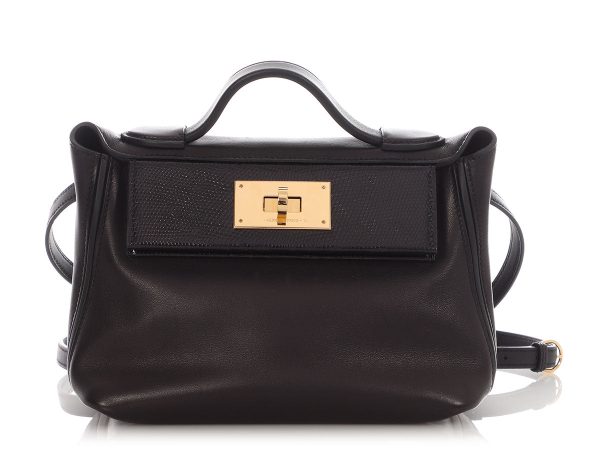Hermès Black Swift and Lizard Touch 24/24 21