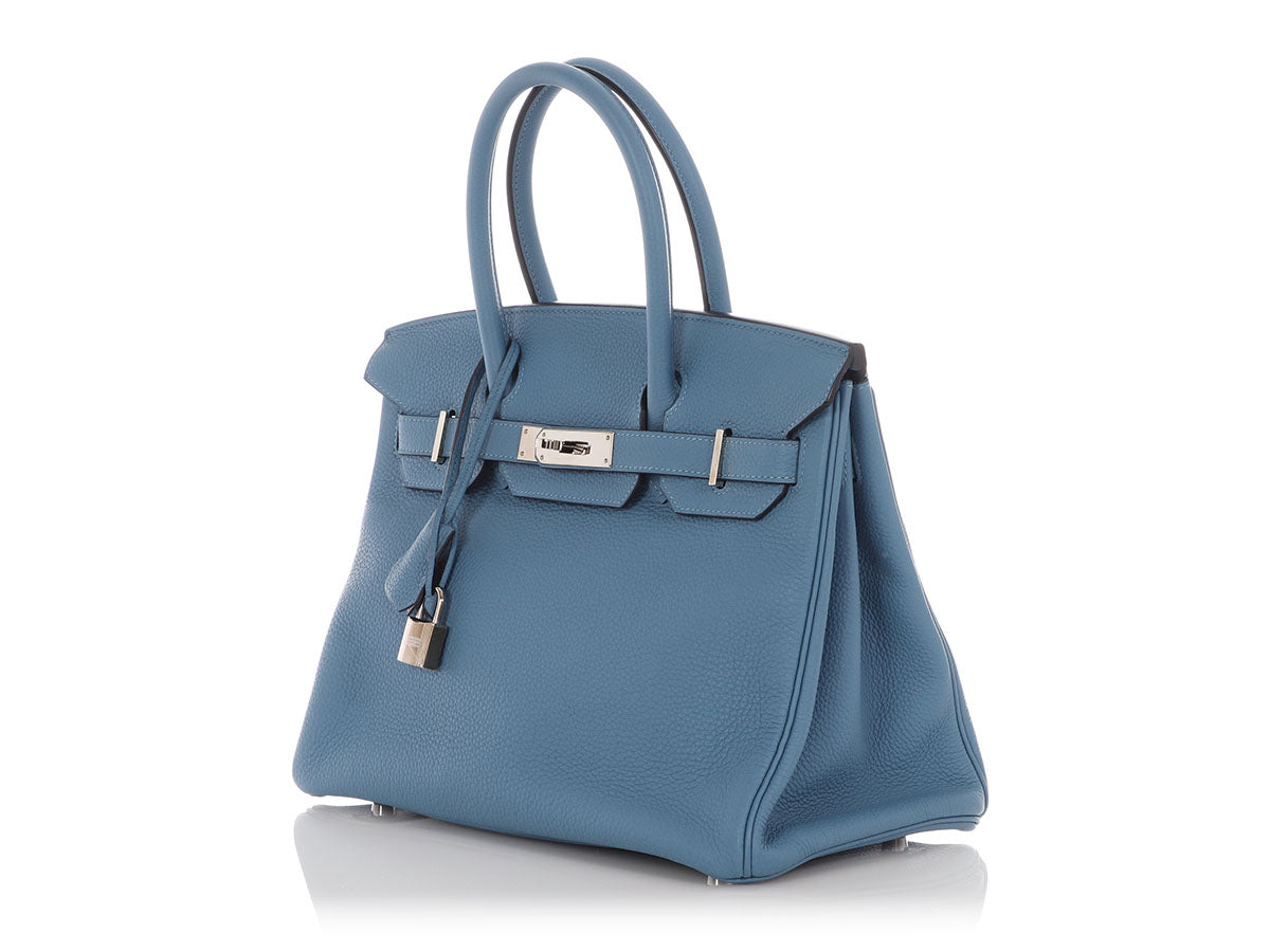Hermès Bleu Azur Togo Birkin 30 - Image 3