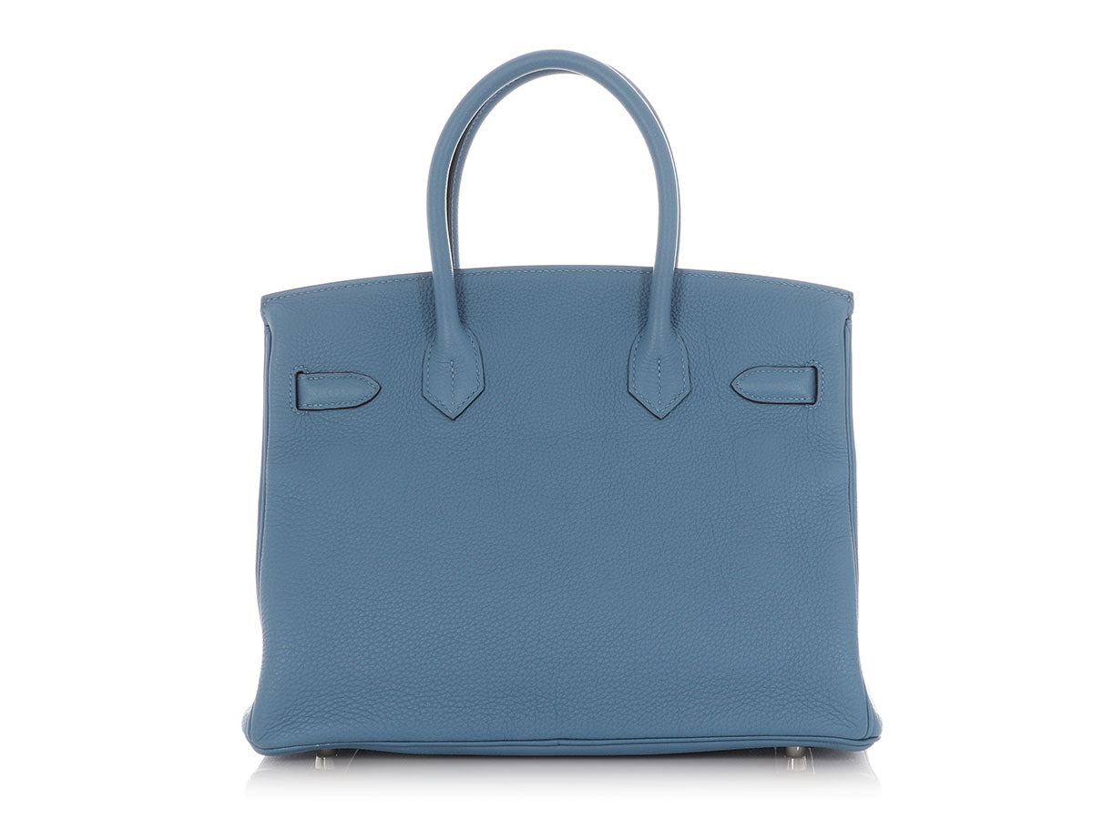 Hermès Bleu Azur Togo Birkin 30 - Image 4
