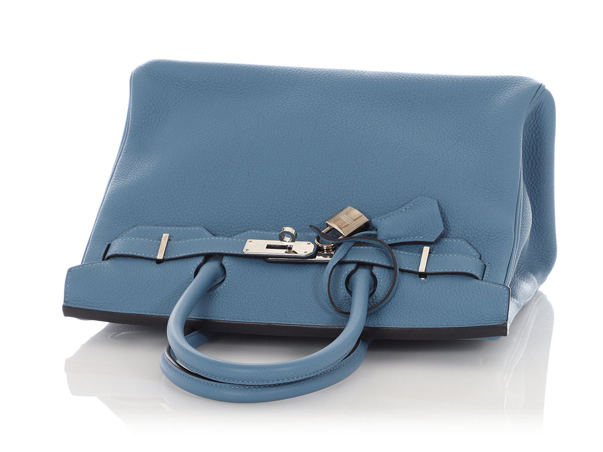 Hermès Bleu Azur Togo Birkin 30 - Image 7