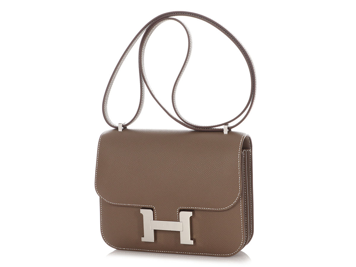 Hermès Etoupe Epsom Constance Mirror 18 - Image 2