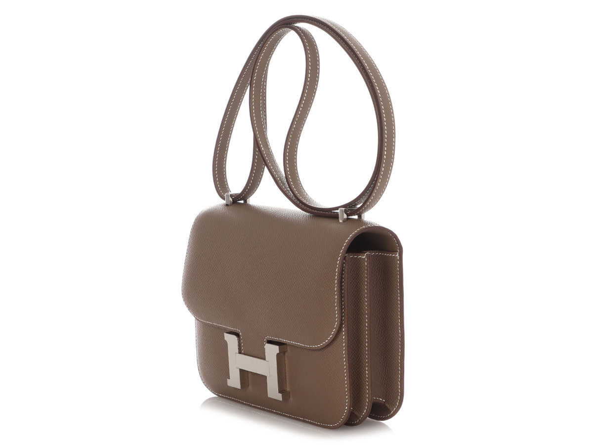 Hermès Etoupe Epsom Constance Mirror 18 - Image 3