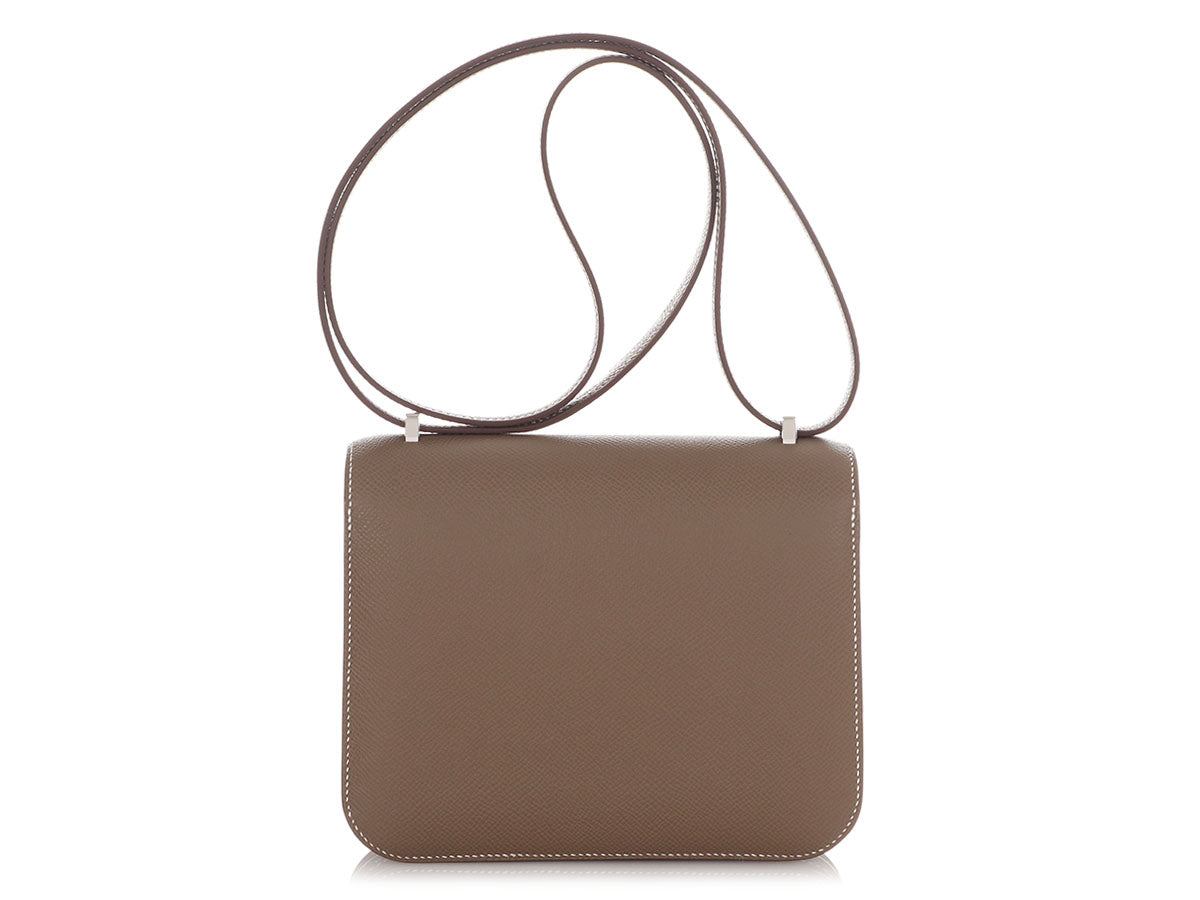 Hermès Etoupe Epsom Constance Mirror 18 - Image 4